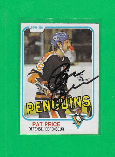 Cartolina autografa pat price - cartolina,