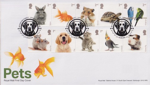 Fdc 2026 pets stamps - gb,