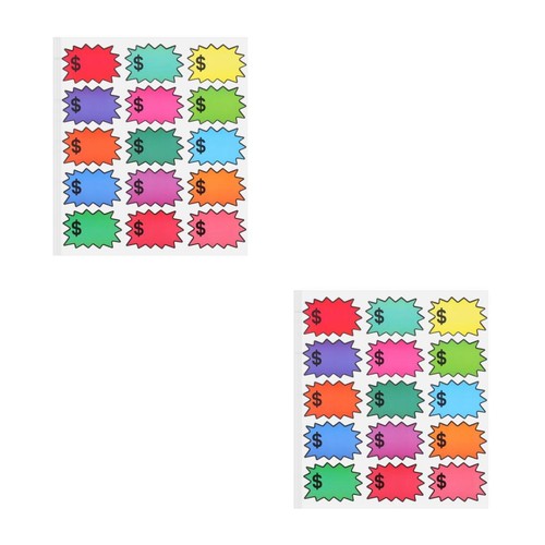 Etichette adesive colorate per