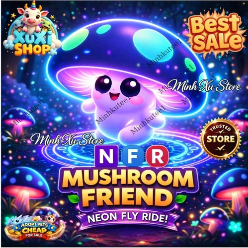 Amico funghi nfr - funghi, (neoon)